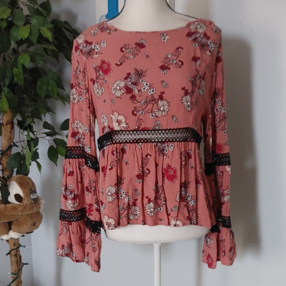 MINKPINK Floral Blouse S/M